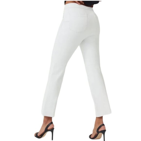 NEW Spanx Women's On The Go Kick Flare Pants Classic White Sz M - Picture 1 of 11